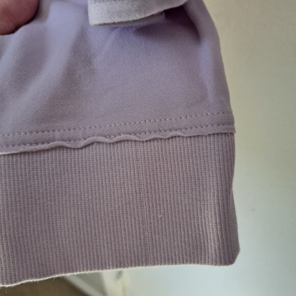 Nike Yoga Women's Plus 3X Light Purple Cropped Hoodie - Picture 4 of 7